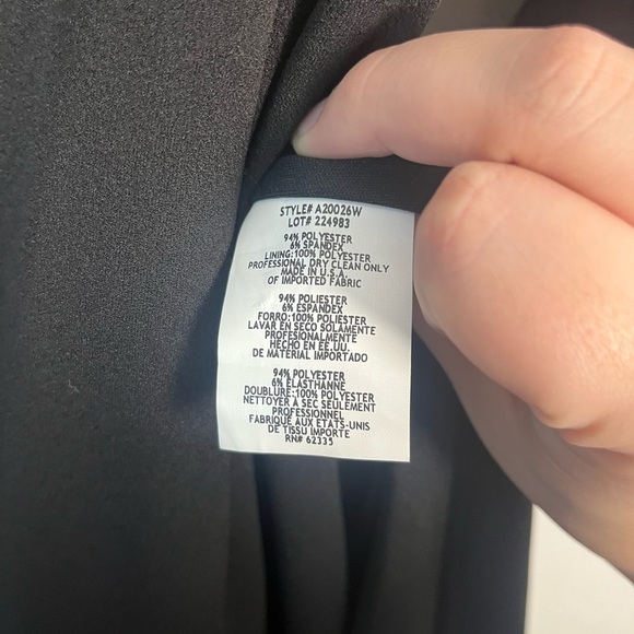 Betsy & Adam Women's Plus Size Bell-Sleeve A-Line Dress size 20W Black - Picture 9 of 9